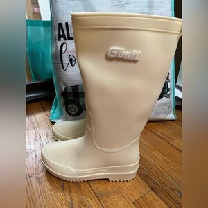 Women's Cream Winter & Rain Boots